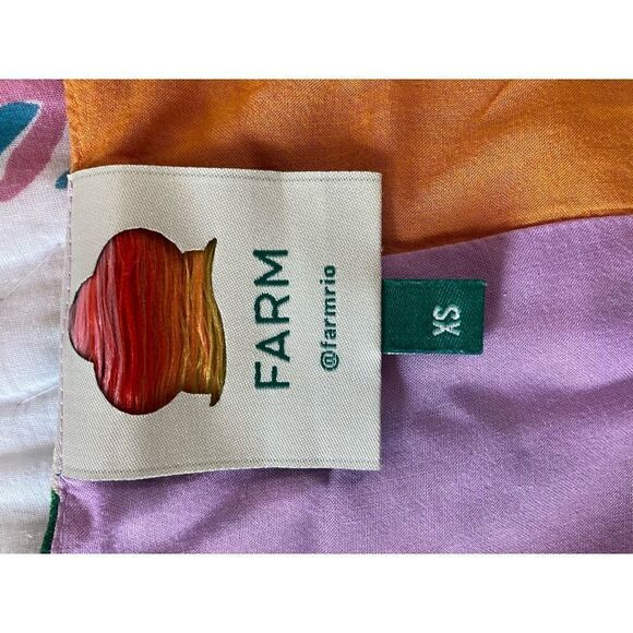 FARM RIO Mixed Striped Bananas Maxi Wrap Dress, Size XS - Picture 12 of 14